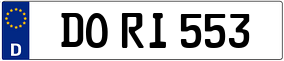 Trailer License Plate